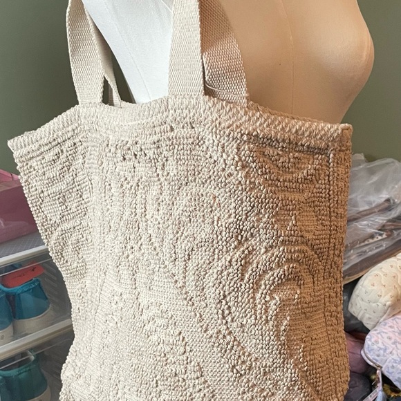 Raj Anthropologie Chenille Tote, NWT - Picture 4 of 7